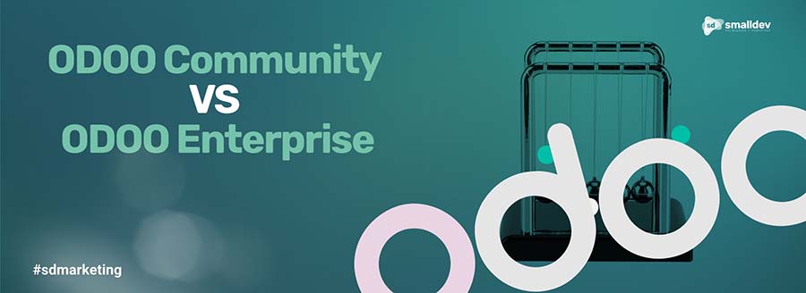 Ilustración de Odoo Community y Odoo Enterprise